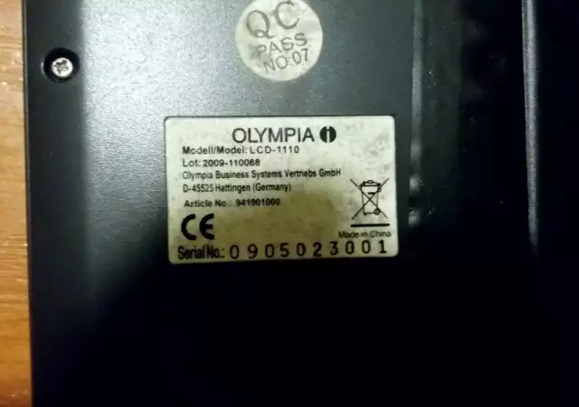 6. Снимка на Olympia LCD 1110 джобен калкулатор с калъф - сребрист