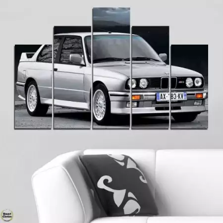 2. Снимка на Декоративно пано за стена от 5 части - BMW M3 Evolution от 1