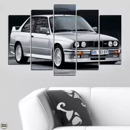 1. Снимка на Декоративно пано за стена от 5 части - BMW M3 Evolution от 1