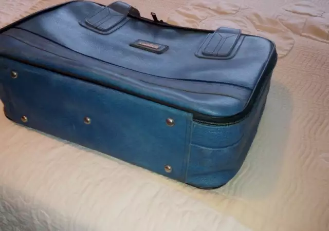 Куфар естествена кожа - Марко Поло син Marco Polo Suitcase
