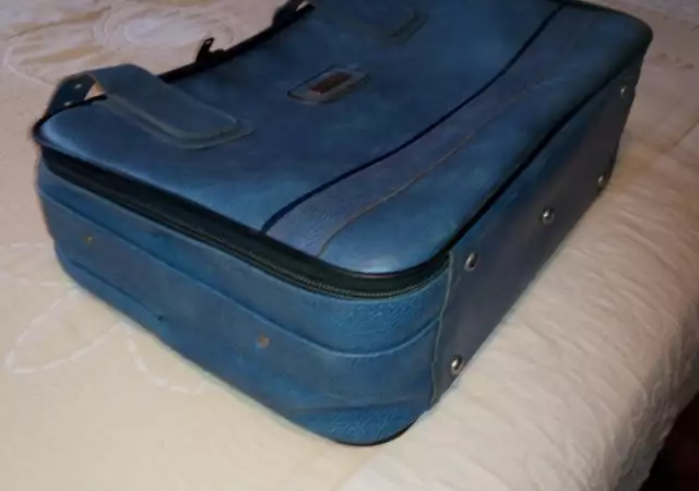 3. Снимка на Куфар естествена кожа - Марко Поло син Marco Polo Suitcase
