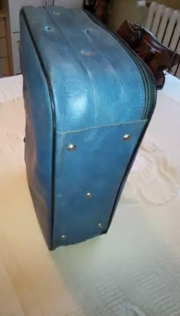 6. Снимка на Куфар естествена кожа - Марко Поло син Marco Polo Suitcase