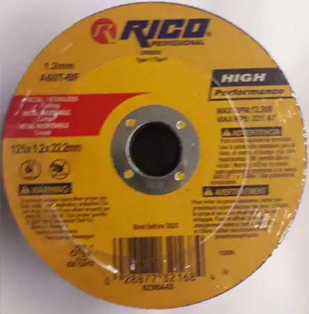 1. Снимка на Диск за рязане на метал 125х1, 2мм RICO