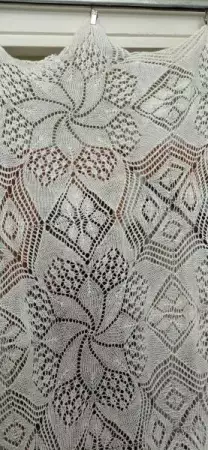 4. Снимка на Ръчно плетено перде на една кука 120 190см