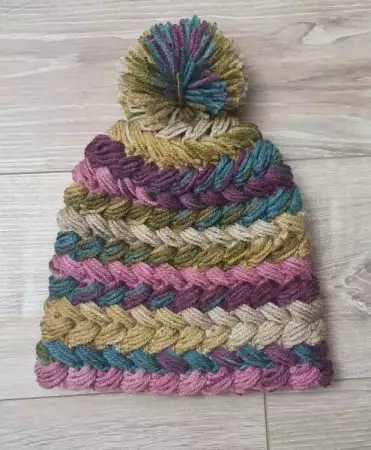 Плетена шапка и шал