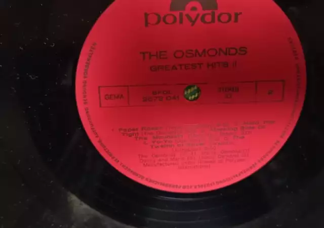 3. Снимка на The Osmonds - Greatest Hits винилова грамофона плоча 1978г