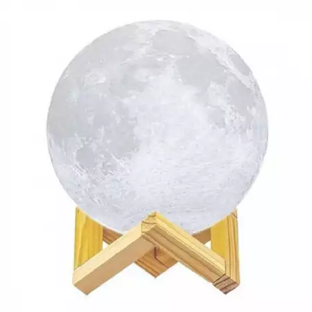 1. Снимка на 3D нощна лампа Луна Арома дифузер 880ml и Овлажнител