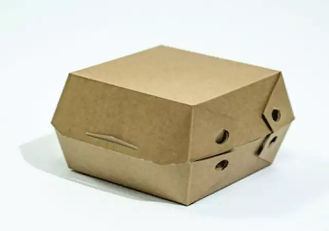 1. Снимка на Картонена кутия за бургер за еднократна употреба