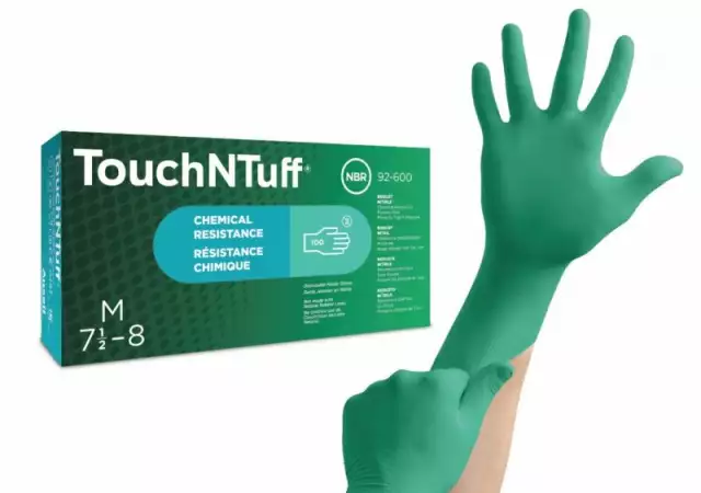1. Снимка на Нитрилни ръкавици, с хим. защита Ansell TouchNTuff® 92 - 600