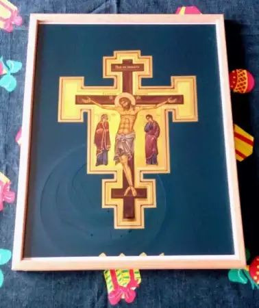 4. Снимка на Икона Разпятие Христово - Цар на славата, репродукция