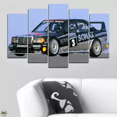 1. Снимка на Декоративно пано за стена от 5 части - Mercedes - Benz 190 E 1