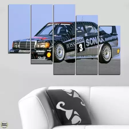 4. Снимка на Декоративно пано за стена от 5 части - Mercedes - Benz 190 E 1