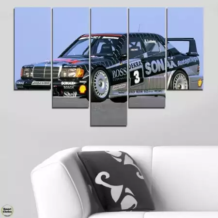 3. Снимка на Декоративно пано за стена от 5 части - Mercedes - Benz 190 E 1