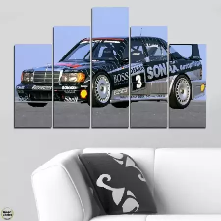 2. Снимка на Декоративно пано за стена от 5 части - Mercedes - Benz 190 E 1