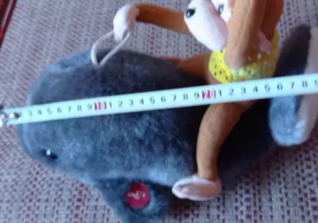 Плюшена играчка делфинче и маймуна 30 20см