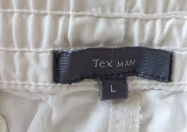 3. Снимка на Къси бели мъжки панталони Tex Man