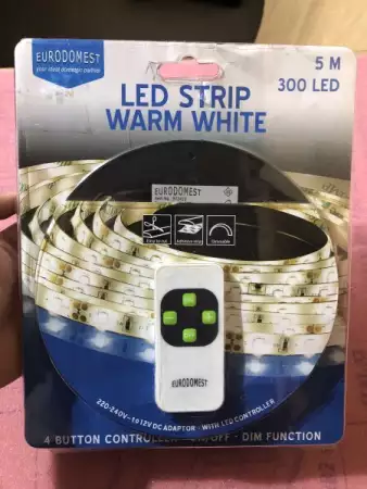 LED лента, Лед лента 5м влгагозащитена с димер и дистанционн