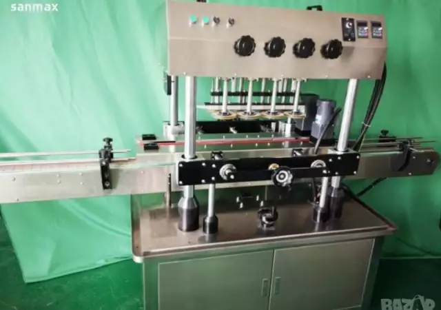 Автоматична затваряща машина за пластмасови капачки(без елев