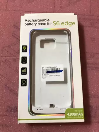 1. Снимка на Samsung S6 Edge Външна батерия - калъф Samsung galaxy s6 edge