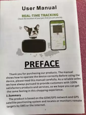 GPS тракер за кучета LMHOME, устройство за проследяване на к