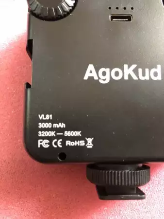 3. Снимка на AgoKud LED видео светлина микростент, преносимо фото освет