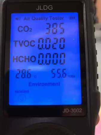 1. Снимка на JD - 3002 Тестер за качество на въздуха CO2 TVOC HCHO Асистент