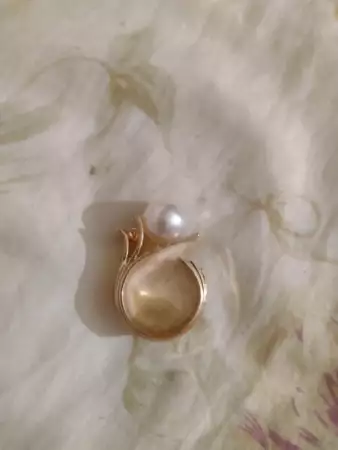 4. Снимка на Многослоен пръстен с голяма перла