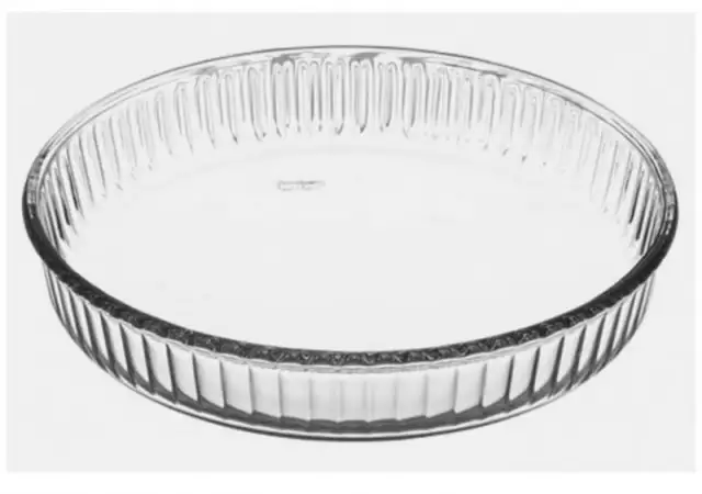 1. Снимка на Кръгла йенска тава за пай, тарт и баница - 32 см
