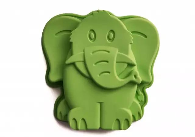 Силиконова форма Слон за кекс