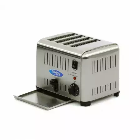 Професионален тостер за 4 филийки, с таймер и термостат