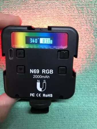 3. Снимка на RGB видео светлини, LED светлина за камера 360° Пълноцветно