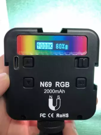 8. Снимка на RGB видео светлини, LED светлина за камера 360° Пълноцветно