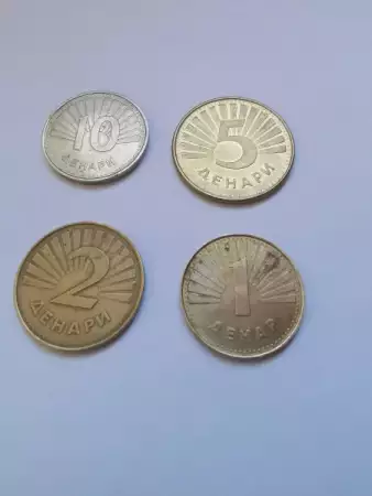 1. Снимка на Лот стари монети от Сев.Македония
