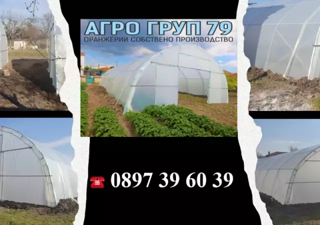 1. Снимка на Асеноврадски тип оранжерии произведени от АГРО ГРУП 79 ЕООД