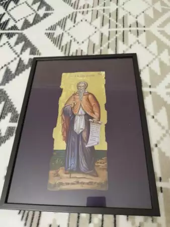 4. Снимка на Икона на Свети Иван Рилски - репродукция с рамка и стъкло