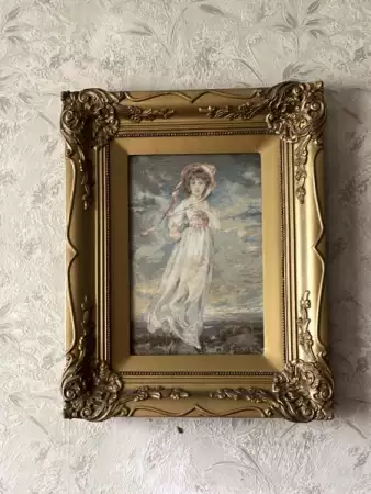 1. Снимка на Вилеров гоблен Момичето в бяло
