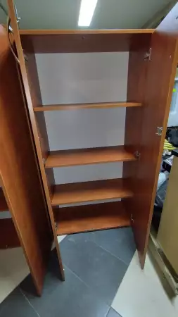Офис шкаф - двукрил гардероб с рафтове 80 160 40 - 4 рафта