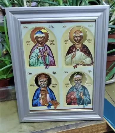 4. Снимка на Икона на четирима български владетели Боян , Борис I, Давид и