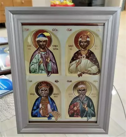 8. Снимка на Икона на четирима български владетели Боян , Борис I, Давид и