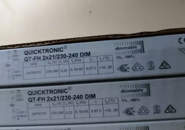 4. Снимка на Електронно запалване баласт Osram Quicktronic QT - FH 2x21 2
