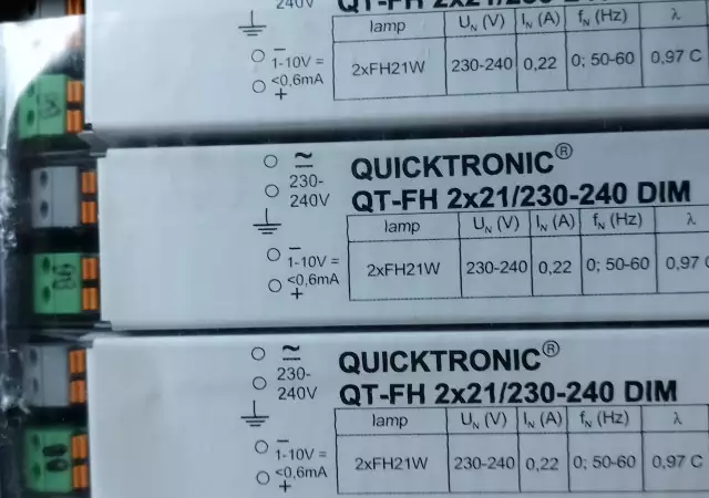 6. Снимка на Електронно запалване баласт Osram Quicktronic QT - FH 2x21 2