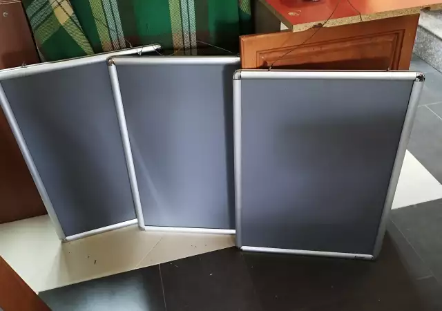 9. Снимка на Снап рамки сдвоени алуминиеви, за плакати и реклами 71 51см