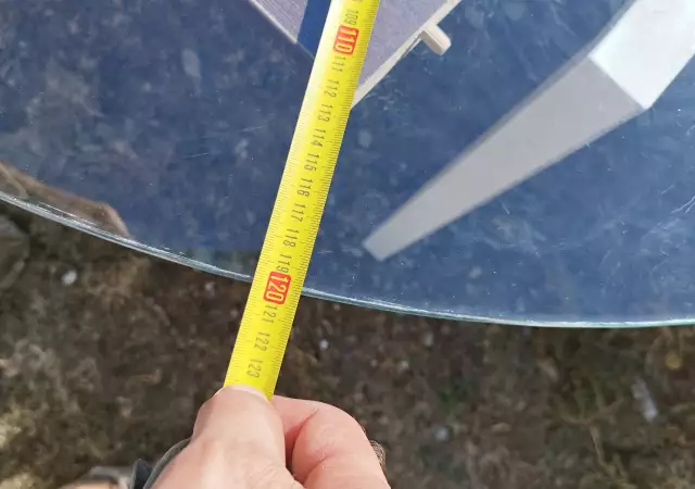 3. Снимка на Темпериран - закален стъклен плот за кръгла маса, 1300 мм