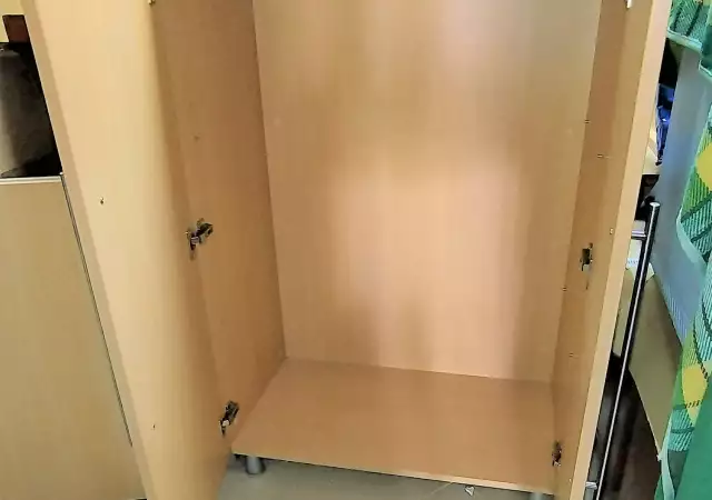 7. Снимка на Офис шкф - гардеробче с две врати и рафтове 80 45 123см