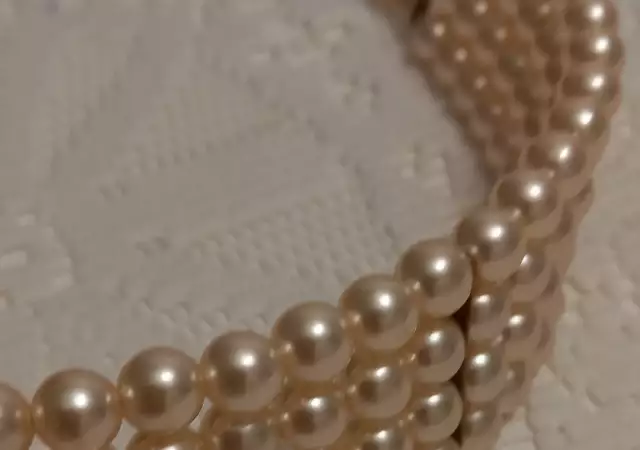 5. Снимка на Перлена огърлица с четири реда перли