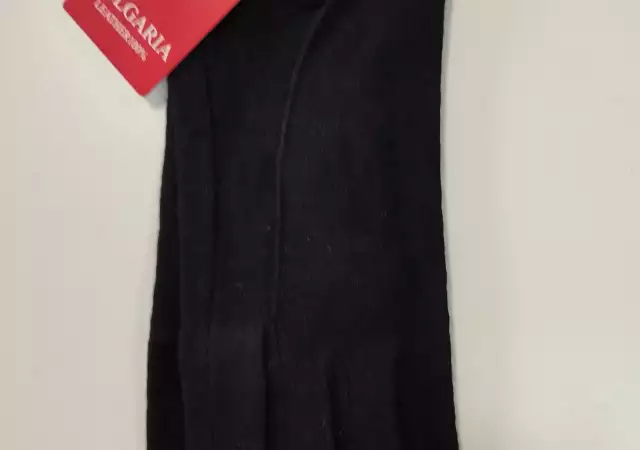 Дамски ръкавици финна вълна в черен цвят - 6