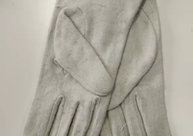 3. Снимка на Дамски ръкавици кашмир в бял цвят - 11