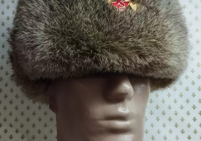 2. Снимка на Мъжка руска шапка с естествен заешки косъм - 1
