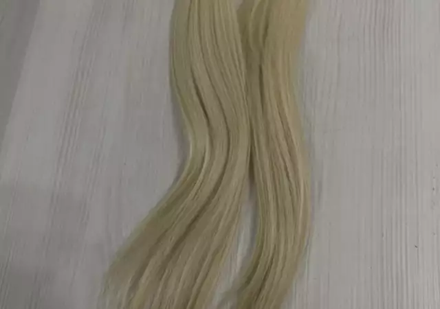 2. Снимка на Продавам естествена руса коса 40см