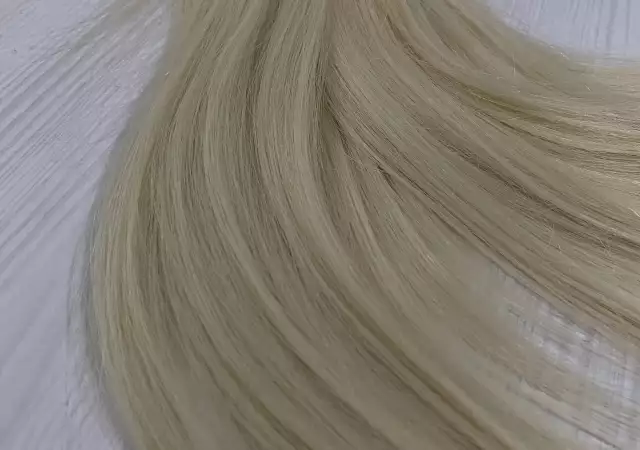 3. Снимка на Продавам естествена руса коса 40см